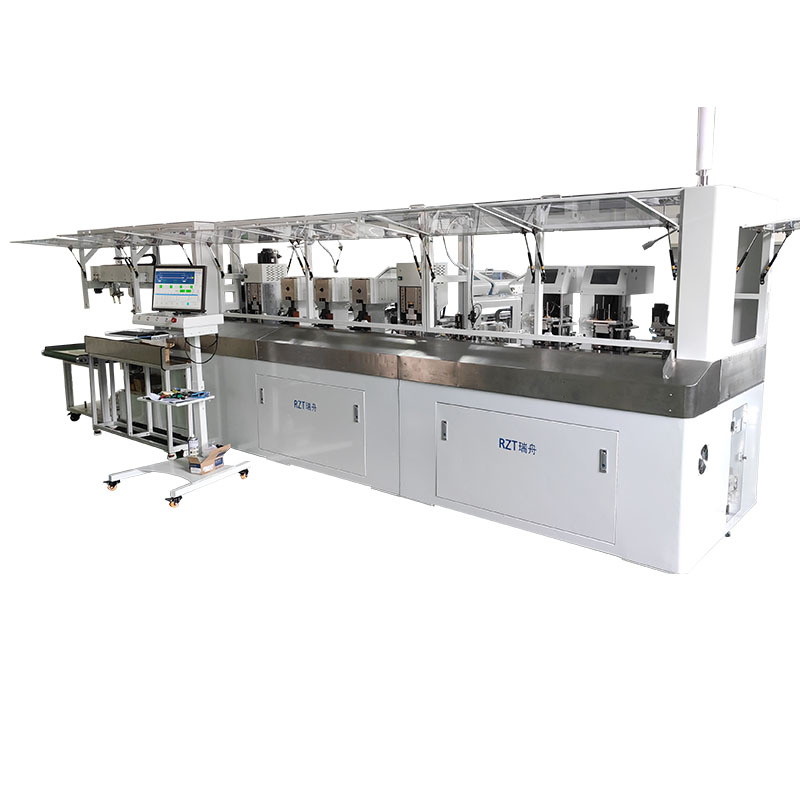 全數(shù)字智能雙端壓接穿膠殼加工中心 RZT-60613C 2全自動雙頭插膠殼機(jī)