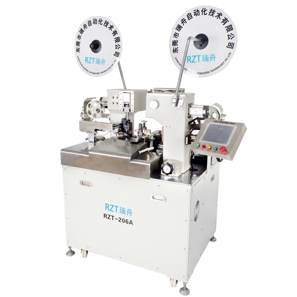 全數(shù)字智能兩端端子壓接機 RZT-206A廣東瑞舟全自動雙端端壓機