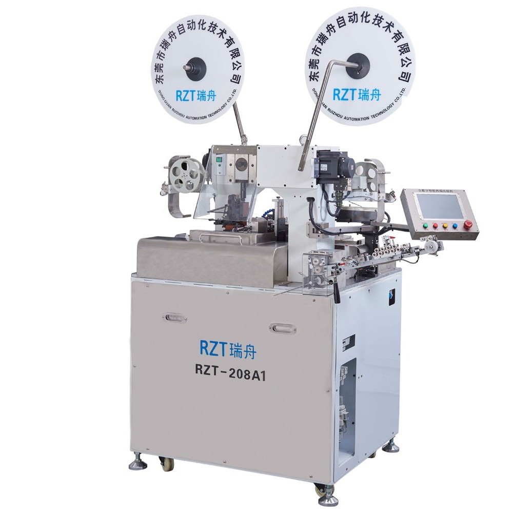 2017款全自動(dòng)雙頭端子壓接機(jī) 2017款東莞瑞舟全自動(dòng)端子機(jī)RZT-208A1(細(xì)線型)